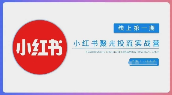 小红书聚光陪跑第一期，教你从0到1玩转小红书聚光投流，搭建小红书付费投流团队，更快的见到效果-爱尚云